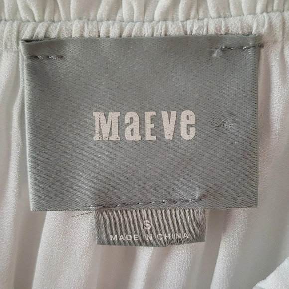 Anthropologie Maeve Mint Green Ruffle Liesel Open Shoulder Blouse S - Picture 2 of 12